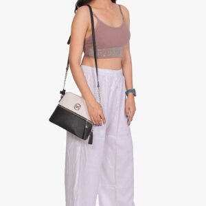 Pure Rayon Cotton Palazzo - Free Size, White
